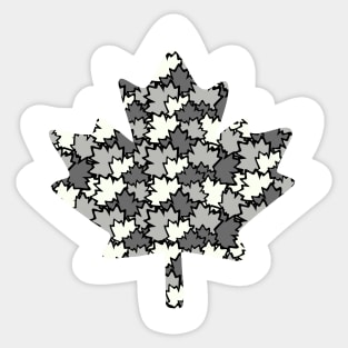 Canadian Maple Leaf - Smoked Grey Sticker